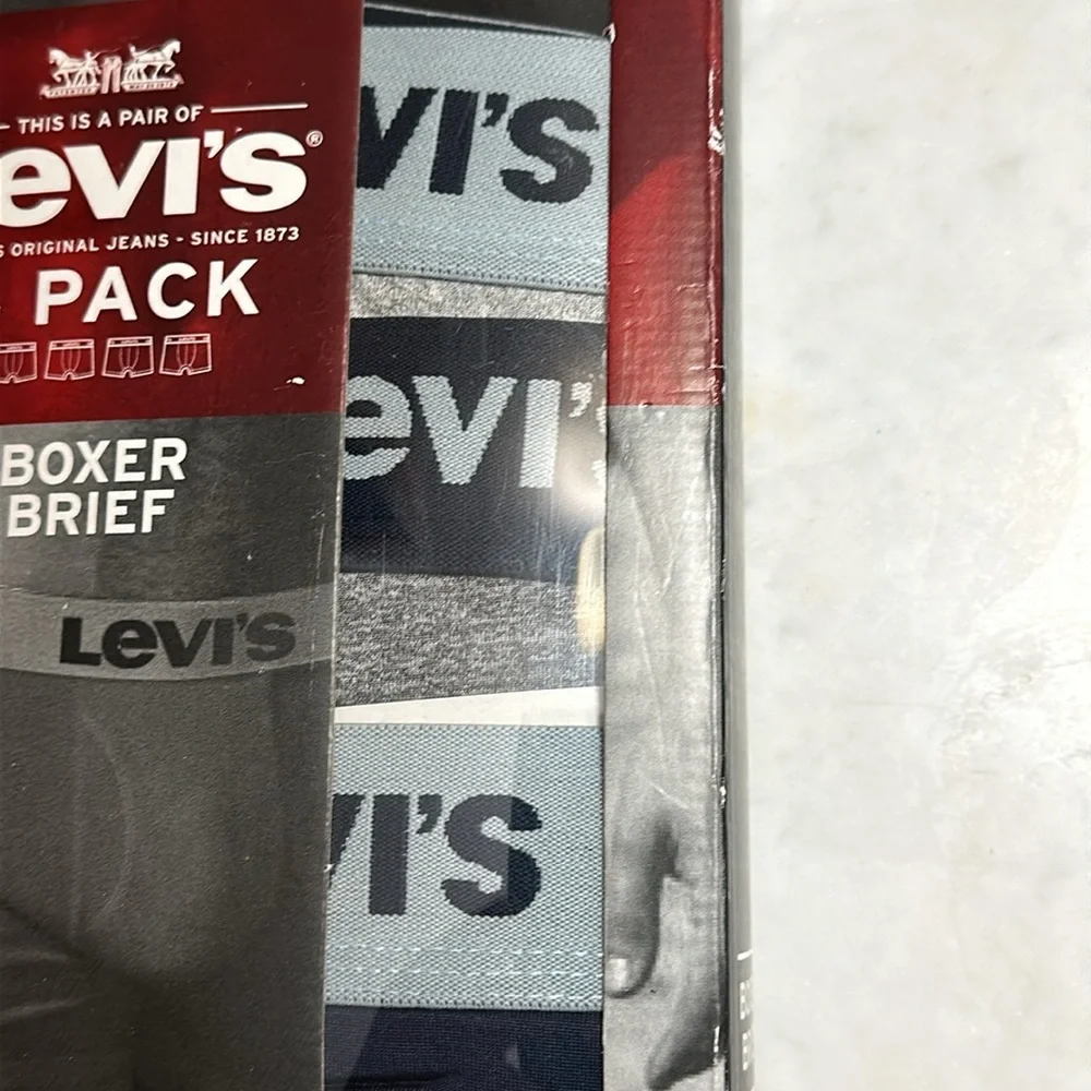 Levi's 4-PK Microfiber Stretch Boxer Briefs LG NWT